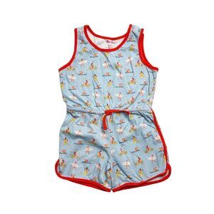 Blue and Red Kids Romper